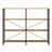 Tall Storage Rack - Wood - Rustic Brown and Black