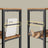 Tall Storage Rack - Wood - Rustic Brown and Black