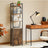 6-Tier Shelving Unit - Metal - Brown and Black - Adjustable Shelves with Cabinet