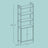 Tall Bookshelf - Metal - Ebony Black - 6-Tier Design with Door and Adjustable Shelves