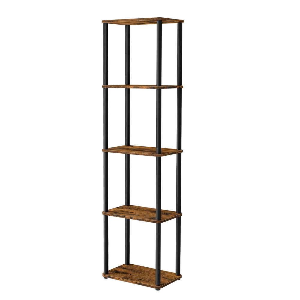5-Tier Living Room Shelf - 30L - Particleboard - Toolless Assembly