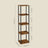 5-Tier Living Room Shelf - 30L - Particleboard - Toolless Assembly