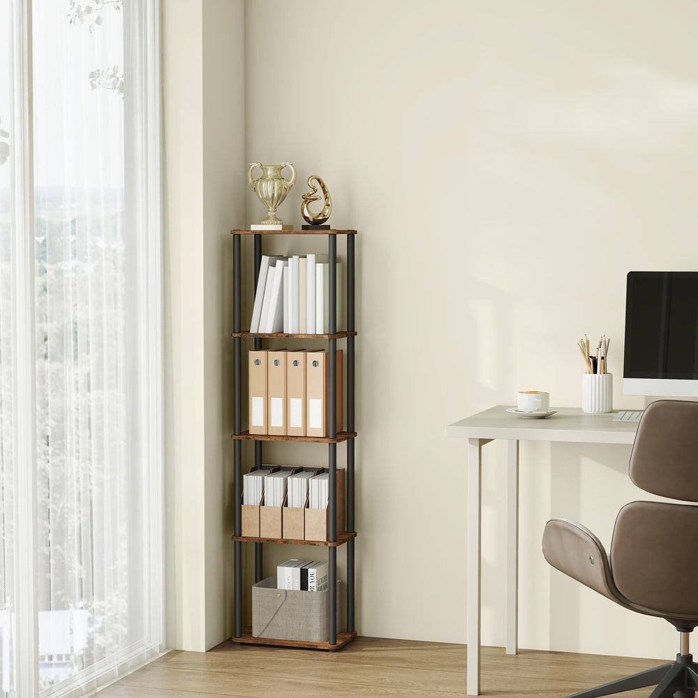 5-Tier Living Room Shelf - 30L - Particleboard - Toolless Assembly