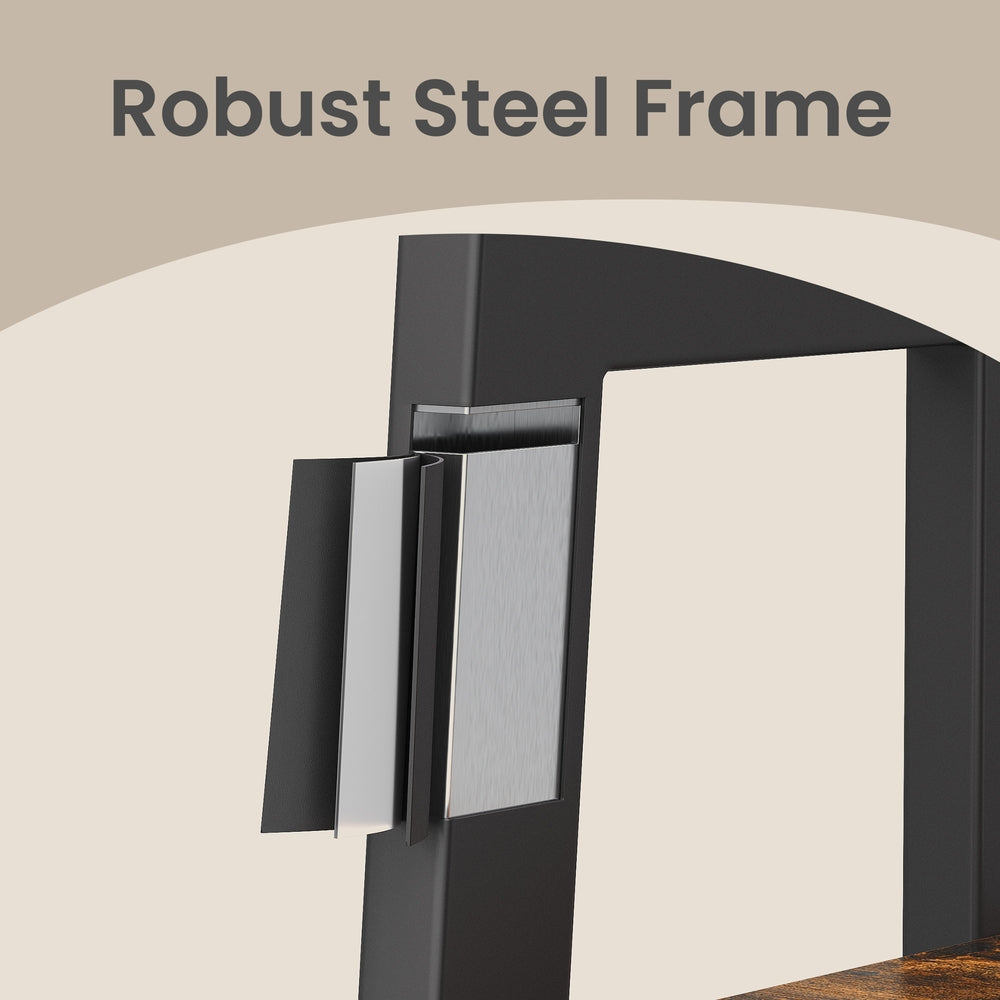 4-Tier Bookcase - 4.8L - Particleboard - Safety Features