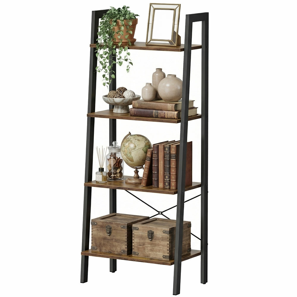 4-Tier Bookcase - 4.8L - Particleboard - Safety Features