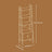 Bookcase with Cabinet - 4-Tier Industrial Design - Metal - Rustic Brown