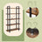 5-Tier Storage Shelf - Wood - Rustic Brown and Black