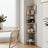 5-Tier Corner Bookshelf - Metal - Rattan Effect