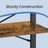 4-Tier Storage Shelf - Iron - Rustic Brown - Stable Design for Office and Living Room