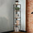 5-Tier Corner Shelf - Wood Metal - Rustic Brown and Black - Versatile Storage for Plants and Books