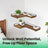 Set of 2 Floating L-Shaped Corner Shelves - Wood - Cloud White