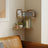 Set of 2 Floating L-Shaped Corner Shelves - Wood - Cloud White