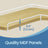Set of 2 Floating L-Shaped Corner Shelves - Wood - Cloud White