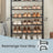 4-Tier Shoe Organizer - Holds Up to 12 Pairs - Metal - Adjustable
