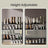 4-Tier Shoe Rack - Metal - Adjustable
