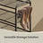 4-Tier Shoe Rack - Metal - Adjustable
