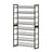 Shoe Rack, 8-Tier Shoe Organizer - Steel - Black