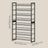 Shoe Rack, 8-Tier Shoe Organizer - Steel - Black