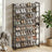 Shoe Rack, 8-Tier Shoe Organizer - Steel - Black