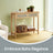 Console Table - Wood - Natural Finish - Slim Design with 2 Drawers and Open Shelf