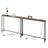 Console Tables - Wood - Rustic Brown - Built-In Charging Station
