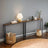 Console Tables - Wood - Rustic Brown - Built-In Charging Station