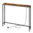 Entryway Sofa Table - Wood and Steel - Rustic Brown