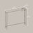 Entryway Sofa Table - Wood and Steel - Rustic Brown