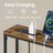 Entryway Sofa Table - Wood and Steel - Rustic Brown