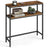 Console Table, 2-Tier Sofa Table - Wood and Steel - Rustic Brown