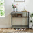 Console Table, 2-Tier Sofa Table - Wood and Steel - Rustic Brown