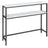 Console Table, 2-Tier Sofa Table - Particleboard and Steel - White