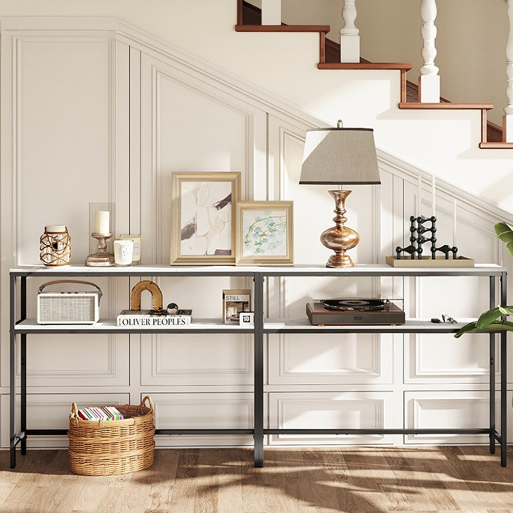 Console Table, 2-Tier Sofa Table