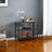 Narrow Console Table - 80L - Particleboard - 2 Mesh Shelves