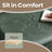 Ottoman Bench - Synthetic Leather - Green