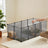 Pet Playpen - Plastic - Clear - Modular Indoor Animal Enclosure with Floor