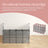 Pet Playpen - Plastic - Clear - Modular Indoor Animal Enclosure with Floor