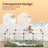 Modular Pet Playpen - Plastic - White - Indoor with Floor