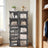 Shoe Rack - Plastic - White - 10-Slot Modular Design with Doors
