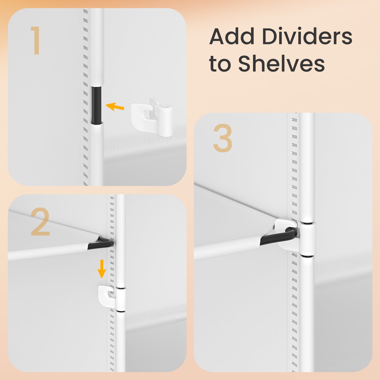 Shoe Rack - Plastic - White - 10-Slot Modular Design with Doors