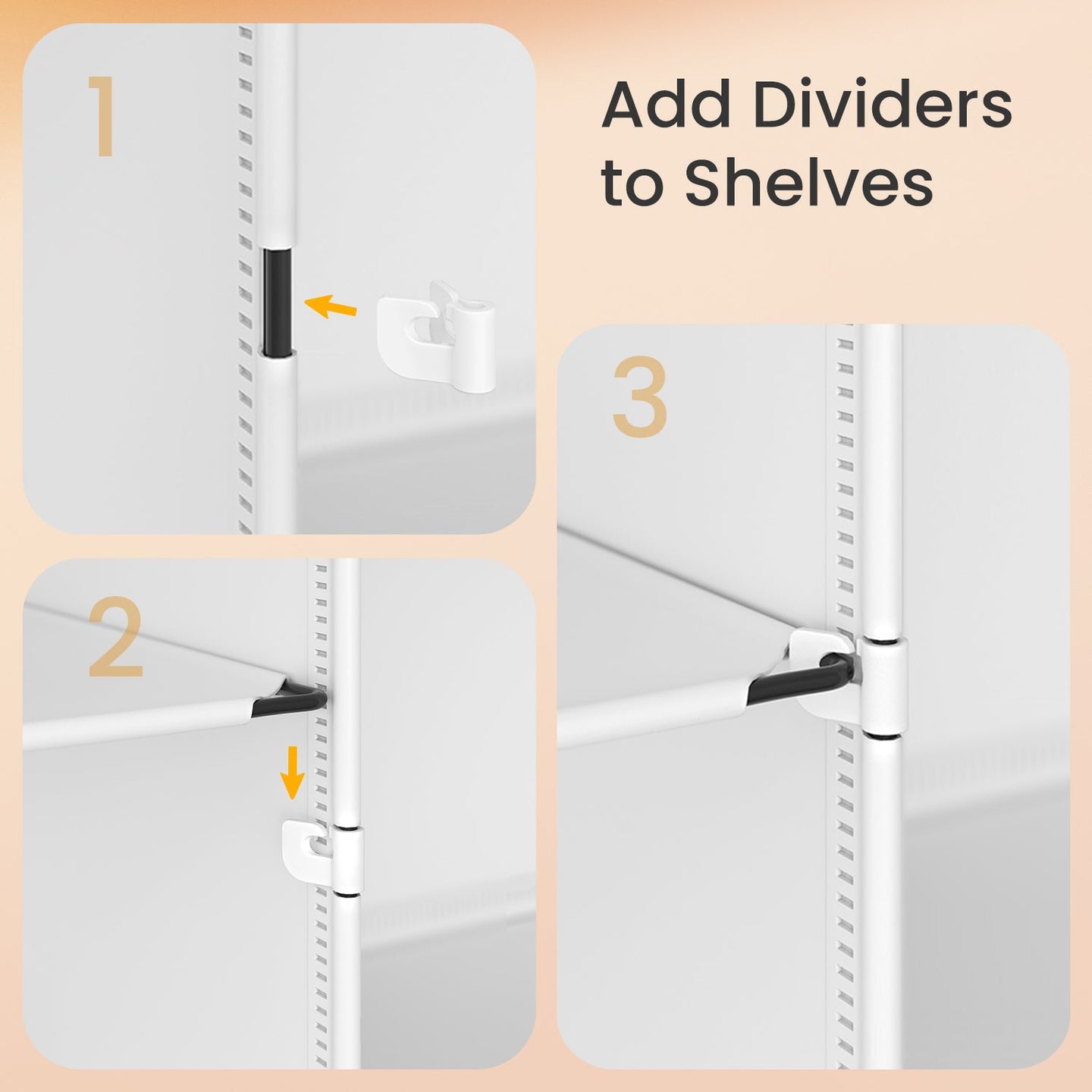 Shoe Rack - Plastic - White - 10-Slot Modular Design with Doors