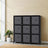 9-Cube Storage Organizer - Non-Woven Fabric - Black and Grey - Customizable Modular Design