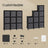 9-Cube Storage Organizer - Non-Woven Fabric - Black and Grey - Customizable Modular Design