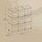 9-Cube Storage Organizer - Non-Woven Fabric - Black and Grey - Customizable Modular Design