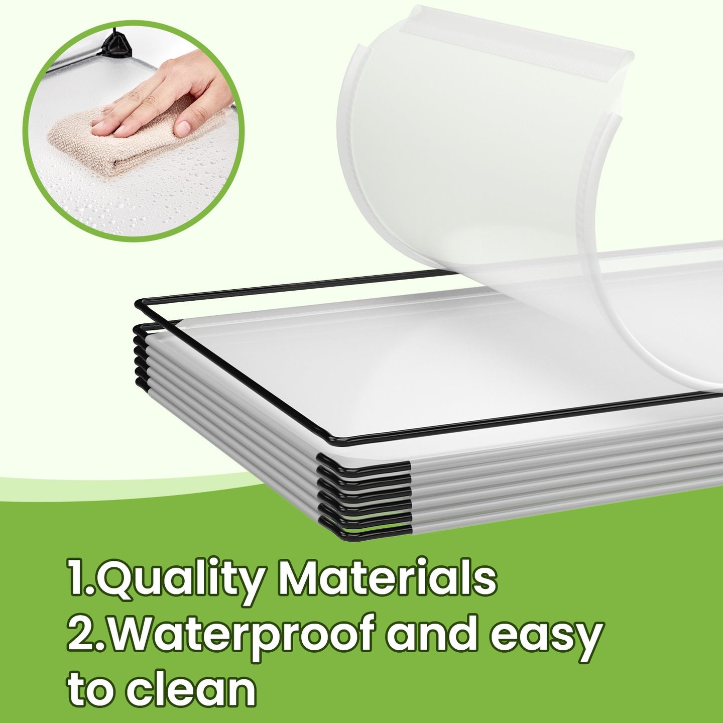 6 Cube Storage Organizer - Plastic + ABS plastic - Transparent
