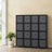 16-Cube Storage Organizer - Non-Woven Fabric - Black and Grey