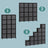 16-Cube Storage Organizer - Non-Woven Fabric - Black and Grey