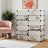 Modular Storage Unit - Metal Wire - Black - 12-Cube Design with Versatile Organization Options