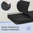 Modular Storage Shelf - Plastic - Black - 12 Cube Design with Doors