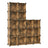 16-Cube Storage Organizer - PP Plastic - Rustic Brown - Stackable and Versatile Shelving System